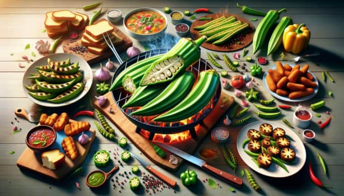 Grilled Okra with Smoked Paprika: A Savoury Treat