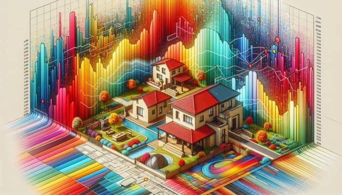 Renting vs Buying Entry Level Property – Which is Better? in Boksburg: A colorful map of Boksburg showing entry-level home prices and economic factors affecting them.
