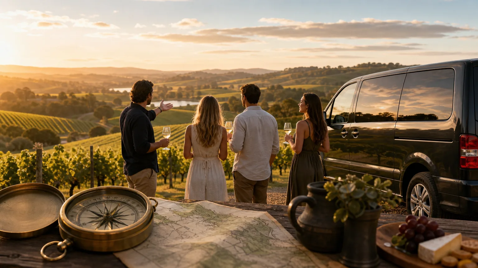 Wine Compass: visual reference for 6. Wine Compass: Custom Private Tours for Special Occasions