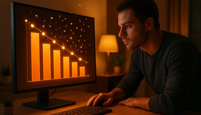 Using Avalanche With Existing Credit Lines: Top Tips | DCL Person celebrating shrinking debt charts with confetti and milestones in warm home office